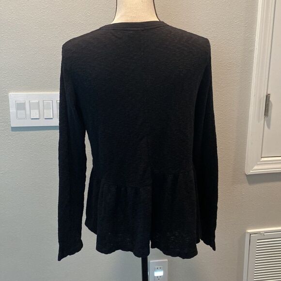 NWT Anthropologie Left Of Center Black Long Sleeve Sweater Size S - Picture 9 of 11